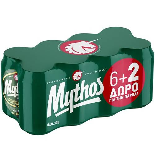 ΜΥΘΟΣ μπύρα κουτί 8x330ml
