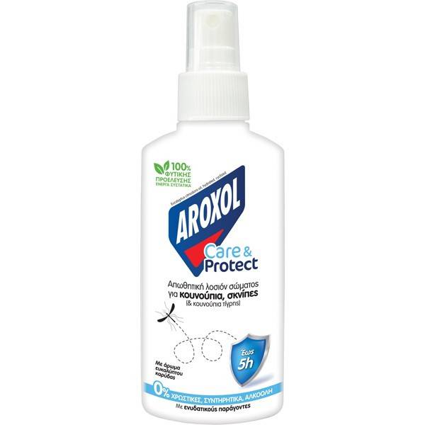 AROXOL εντομοαπωθητική λοσιόν Care και Protect με άρωμα ευκαλύπτου καρύδας 100ml
