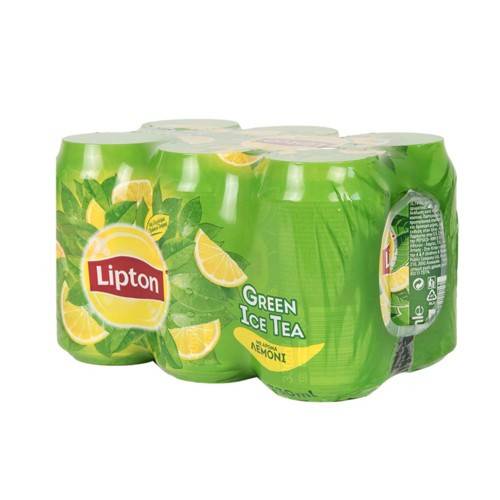 LIPTON κρύο τσάι πράσινο λεμόνι 6x330ml