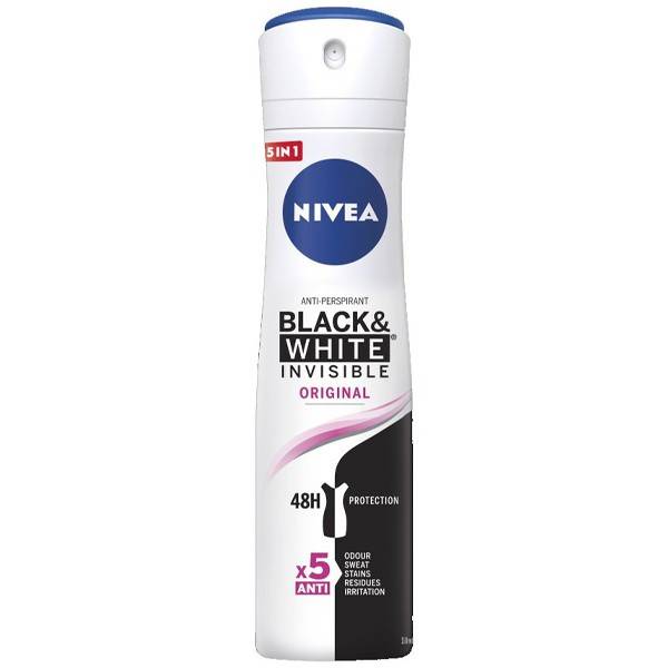 NIVEA αποσμητικό σώματος spray black και white original 150ml