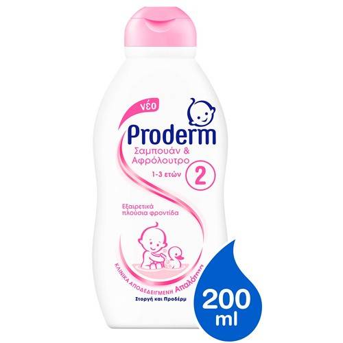 PRODERM σαμπουάν και αφρόλουτρο 1-3 ετών 200ml