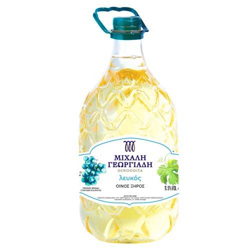 ΜΙΧΑΛΗ ΓΕΩΡΓΙΑΔΗ λευκός ξηρός οίνος 3lt
