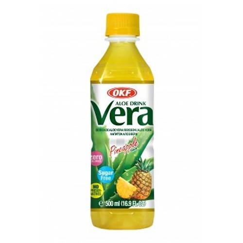 OKF χυμός με αλόη και ανανά χωρίς ζάχαρη 500ml