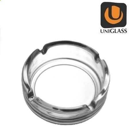 UNIGLASS σταχτοδοχείο γυάλινο 14cm 24τεμ 60806