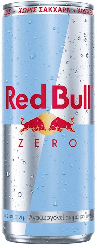 RED BULL ενεργειακό ποτό χωρίς ζάχαρη και θερμίδες 250ml