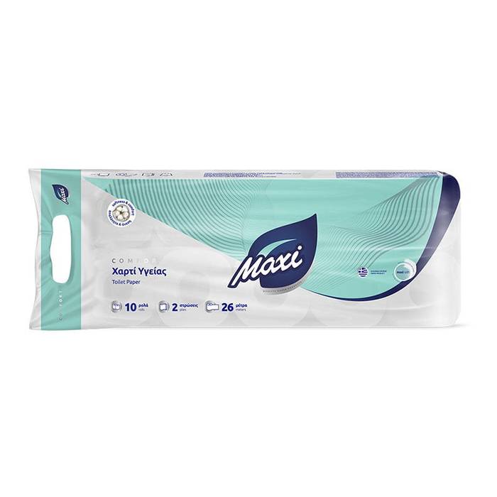 MAXI χαρτί υγείας Comfort 2φυλλο 10x78gr