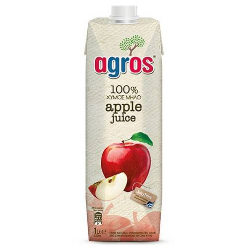 AGROS χυμός μήλο 1lt
