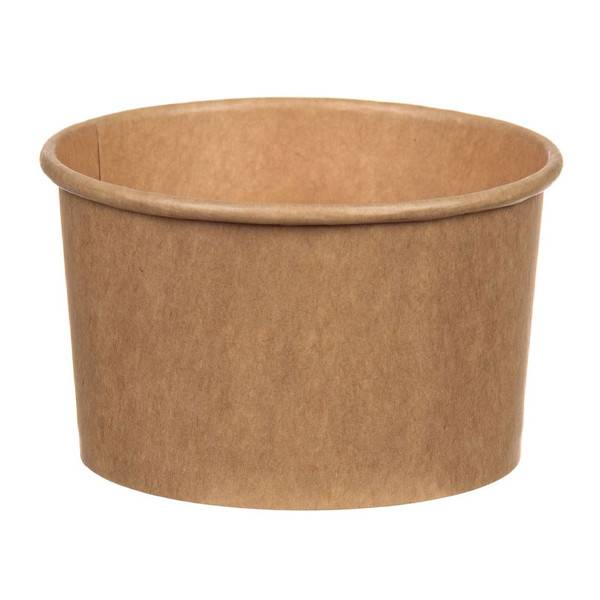 Χάρτινο κύπελλο παγωτού kraft 8oz 50τεμ