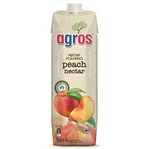 AGROS χυμός ροδάκινο 1lt
