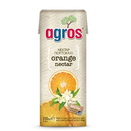 AGROS χυμός πορτοκάλι 250ml
