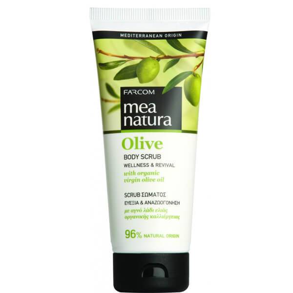 FARCOM Mea Natura scrub σώματος με ελιά 200ml