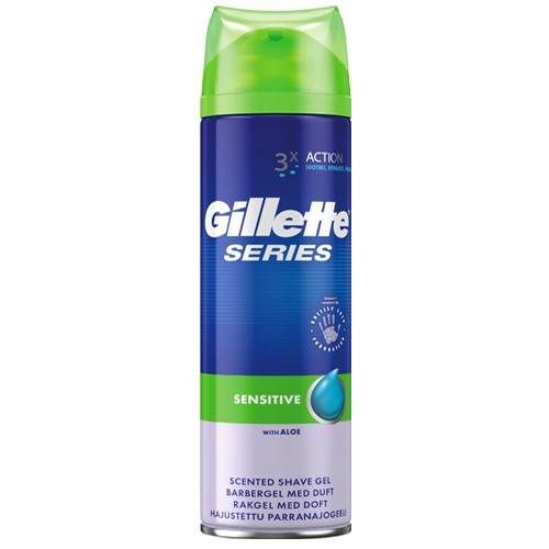 GILLETTE gel ξυρίσματος για ευαίσθητες επιδερμίδες με αλόη 200ml