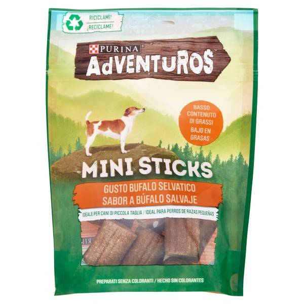 PURINA adventuros σκυλοτροφή sticks βουβάλι 90gr