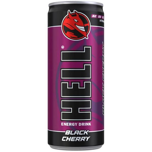 HELL ενεργειακό ποτό Black Cherry 250ml
