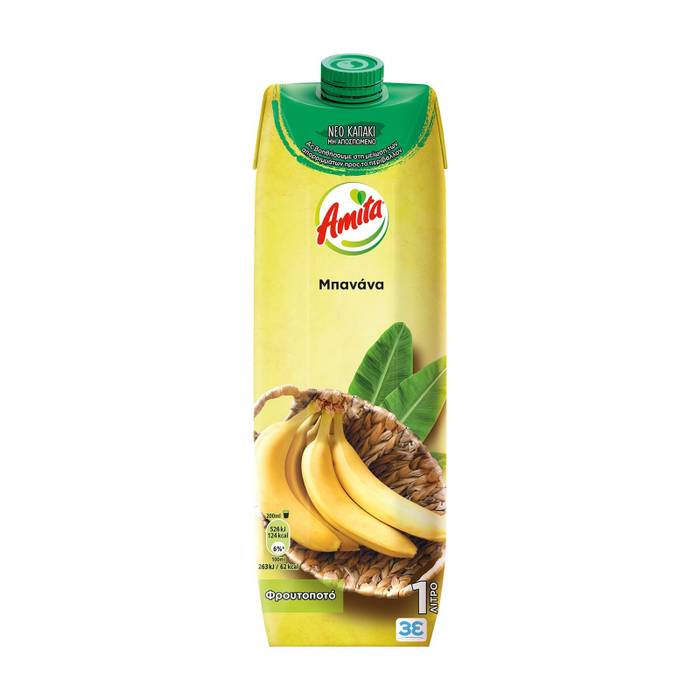 AMITA χυμός με μπανάνα 1lt