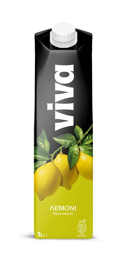 VIVA χυμός με φρουτοποτό λεμόνι 1lt