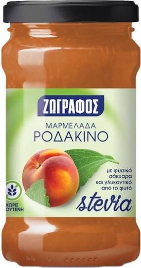 ΖΩΓΡΑΦΟΣ μαρμελάδα ροδάκινο με στέβια 330gr