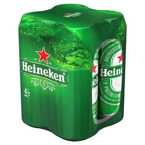 HEINEKEN μπύρα lager 4x500ml