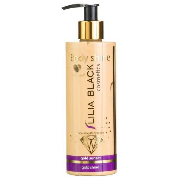LILIA BLACK shine γαλάκτωμα σώματος gold sunset με αντλία 300ml