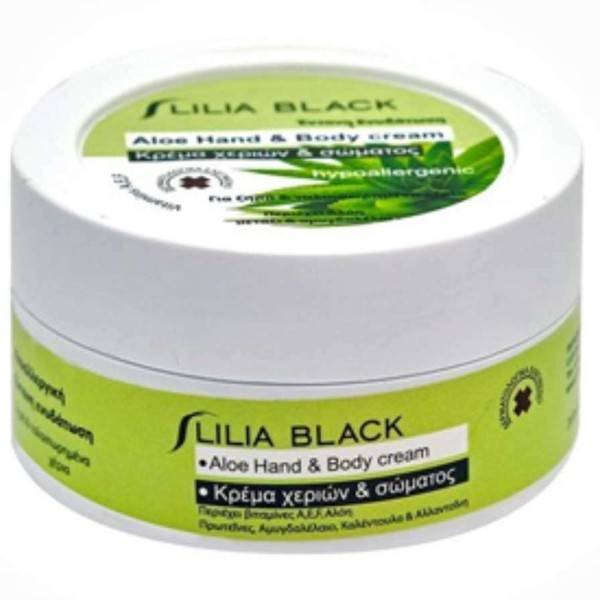 LILIA BLACK κρέμα χεριών με αλόη 200ml