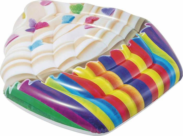 Φουσκωτό στρώμα θαλάσσης cupcake 142x135cm