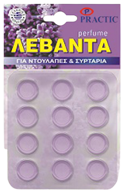 PRACTIC blister αρωματικό ρούχων λεβάντα 12τεμ