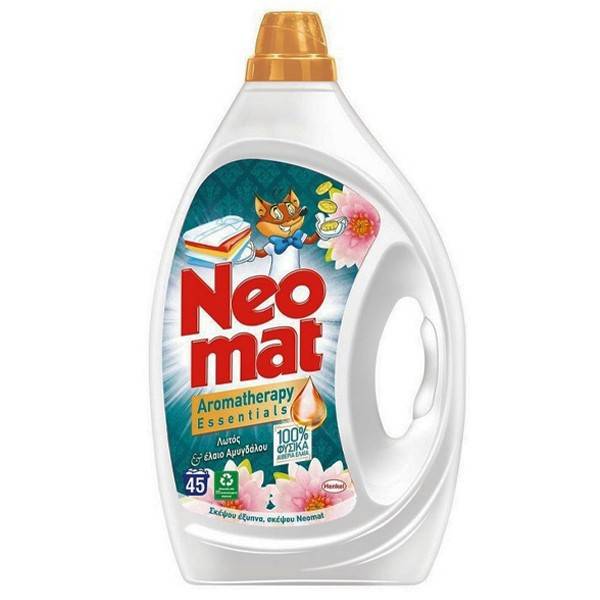 NEOMAT υγρό πλυντηρίου ρούχων Λωτός του Μπαλί 45μεζ 2,025lt