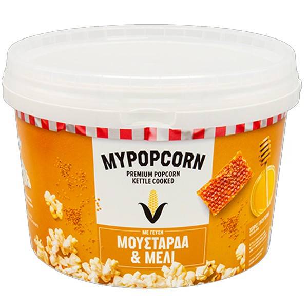 MYPOPCORN ποπ κορν με μουστάρδα και μέλι 200gr
