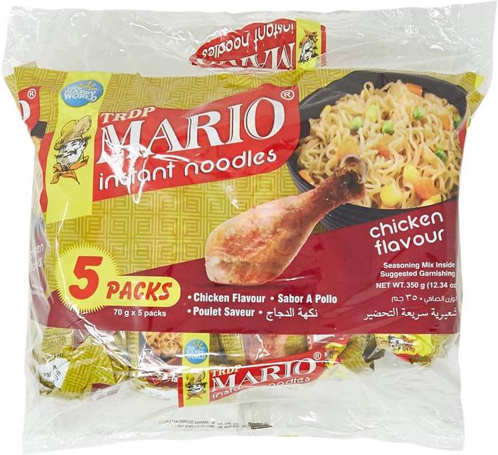 MARIO noodles κοτόπουλο 5x70gr