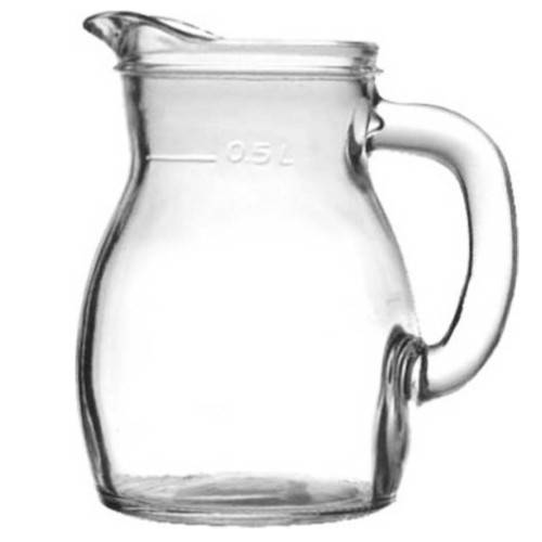 UNIGLASS κανάτα bistrot λευκή 0,5lt