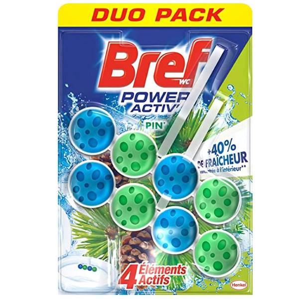 BREF μπλοκ WC Power Active Pine 2x50ml