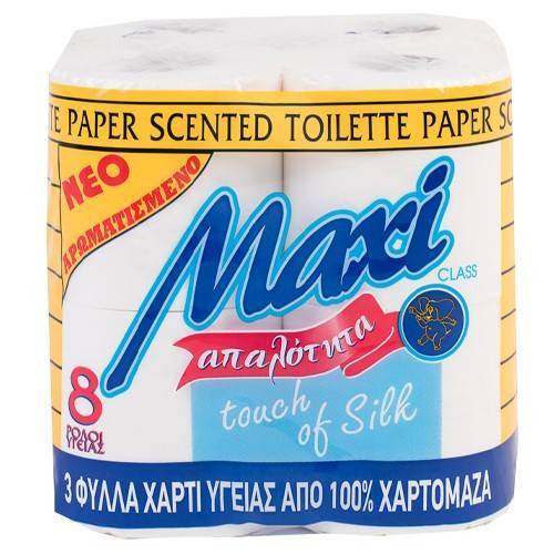 MAXI χαρτί υγείας Class με άρωμα 3φυλλο 8x80gr