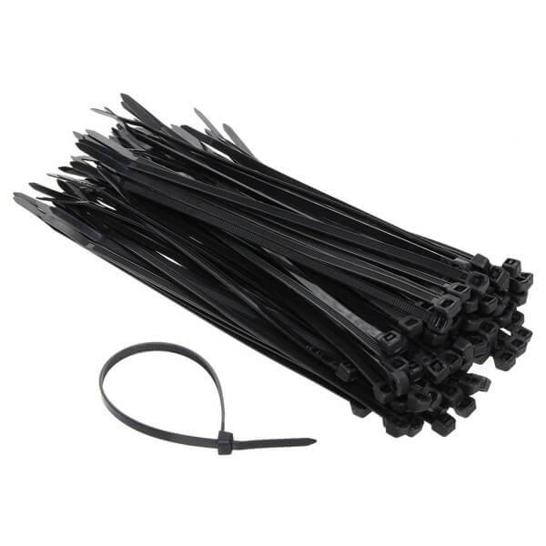 EUROLAMP δεματικά tire ups μαύρα 200x3,6 100τεμ