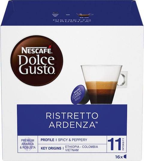 NESCAFE dolce gusto καφές espresso ristretto ardenza σε κάψουλες συμβατές με μηχανή Nespresso 16τεμ