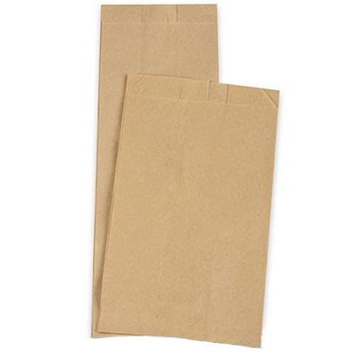 Χαρτοσακούλες βεζέταλ ατύπωτες καφέ 12x28cm 10kg