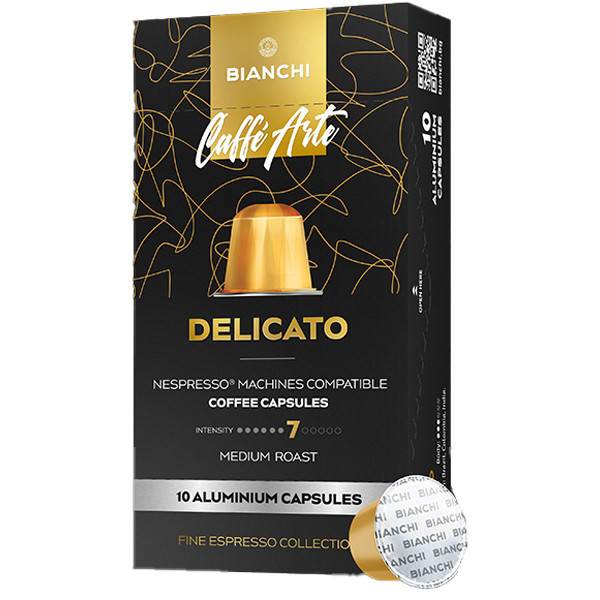 BIANCHI Coffee Nespresso Fine Aroma Delicato Espresso σε κάψουλες 10x5,5gr