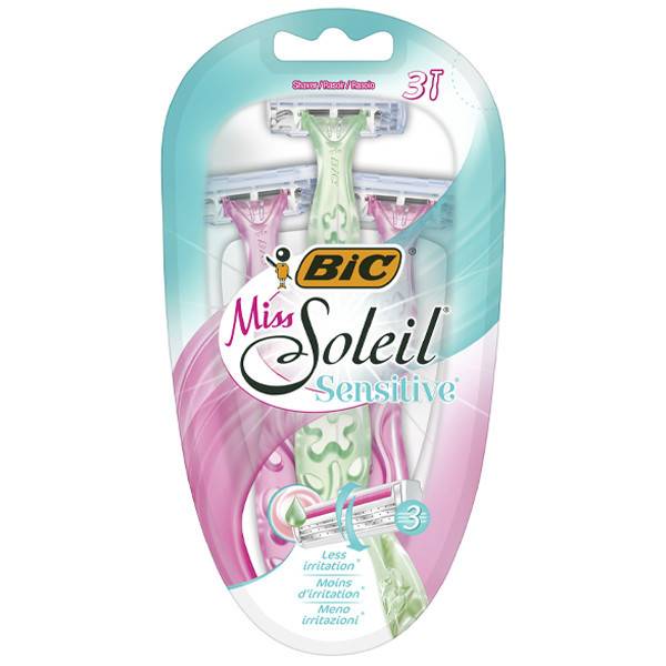 BIC ξυραφάκια Miss Soleil Sensitive με 3 λεπίδες 3τεμ