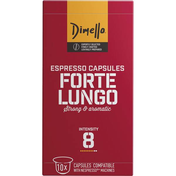 DIMELLO Espresso Forte Lungo καφές σε κάψουλες συμβατές με μηχανές Nespresso 10x5,6gr