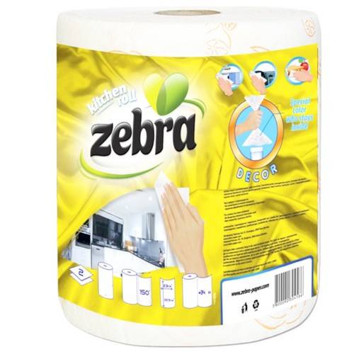 ZEBRA χαρτί κουζίνας decor 2φυλλο 300gr