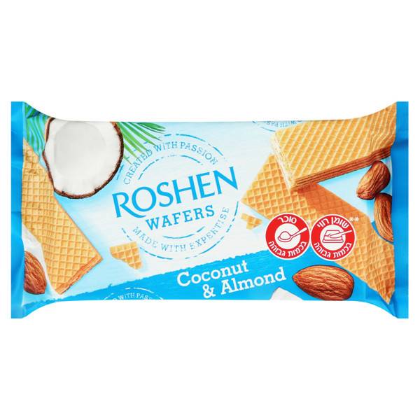 ROSHEN γκοφρέτα καρύδα και αμύγδαλο 216gr