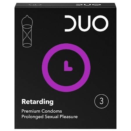 DUO προφυλακτικά με επιβραδυντικό 3τεμ