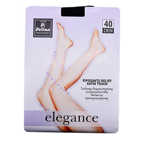 DI DOLLINA καλσόν lycra elegance μαύρο 40den No2