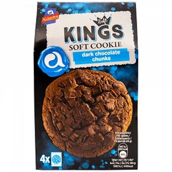 ΑΛΛΑΤΙΝΗ μπισκότα soft kings με μαύρη σοκολάτα 160gr