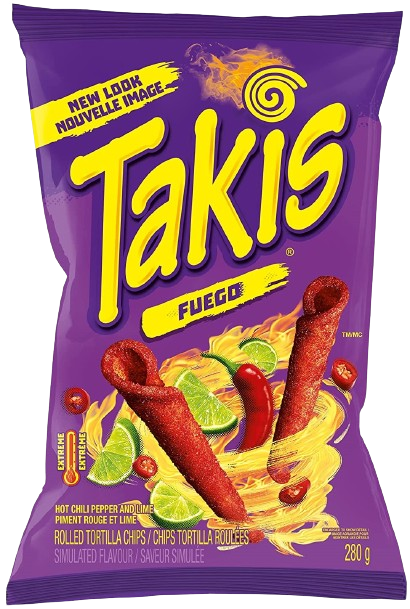 TAKIS σνακ τραγανά ρολάκια τορτίγιας Fuego 100gr