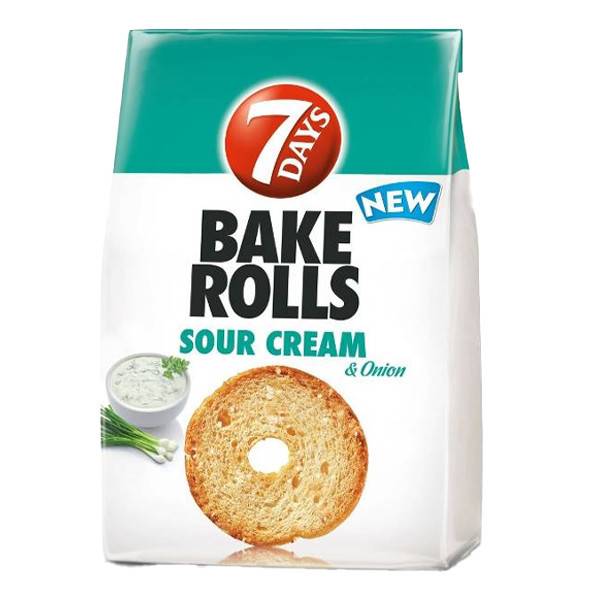 7 DAYS bake rolls sour cream και κρεμμύδι 80gr