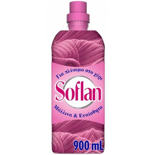 SOFLAN υγρό για πλύσιμο ρούχων στο χέρι 900ml