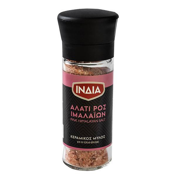 ΙΝΔΙΑ αλάτι ιμαλαϊων ροζ με μύλο 97gr