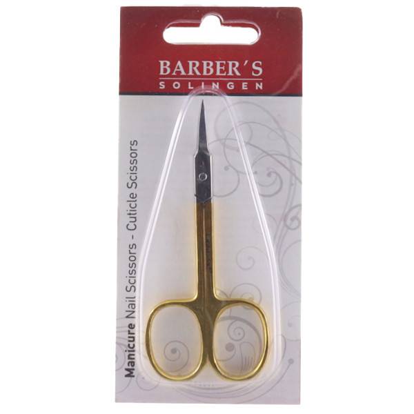 BARBER'S ψαλίδι για παρανυχίδες χρυσό 9cm