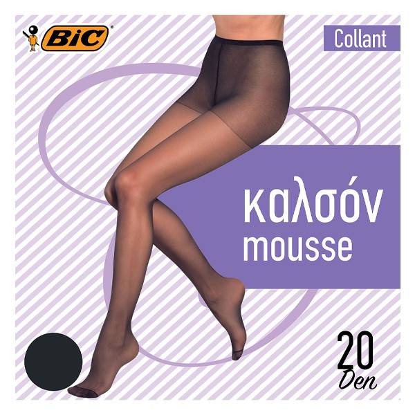BIC καλσόν Collant Mousse off black 20den No3-4