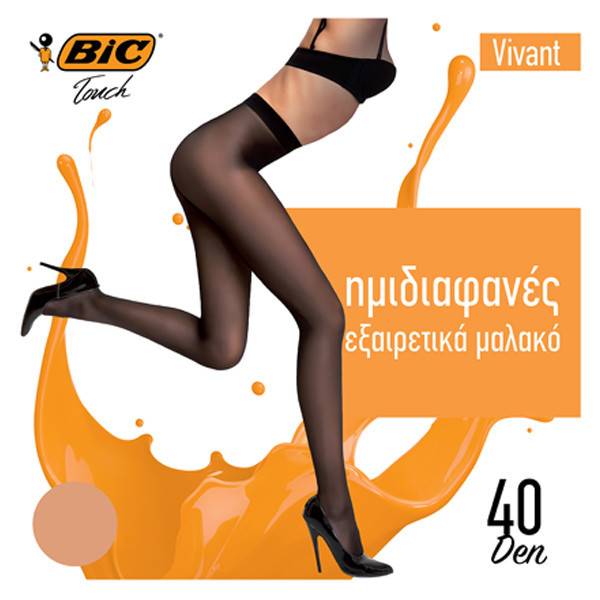 BIC καλσόν Vivant μελί 40den large
